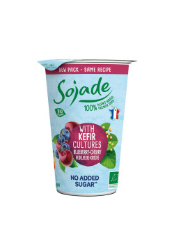 KEFIR DE SOJA CON ARANDANOS Y CEREZA 250ML BIO - SOJADE - 3273227082938